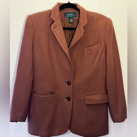 RARE VINTAGE RALPH LAUREN WOOL-CASHMERE BLAZER JACKET Preppy Old Money SIZE 6 - Picture 1 of 7
